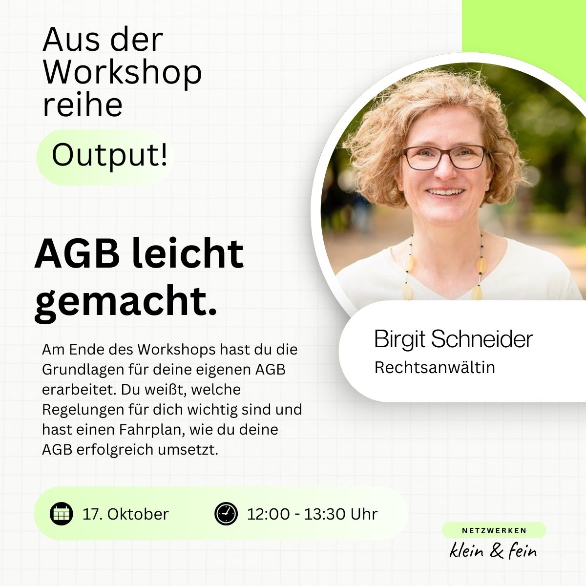 AGB-leicht-gemacht-Output Workshop AGB leicht gemacht mit Birgit Schneider